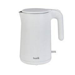 электрический чайник - husla 1,5 л, белый цена и информация | Электрочайники | 220.lv