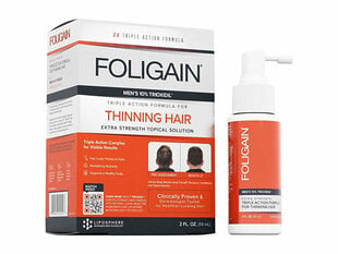 Serums matu augšanai Foligain Triple Action, 59 ml cena un informācija | Matu uzlabošanai | 220.lv