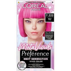 Краска для волос L'Oréal Paris Preférence Meta Vivids Meta Pink, 75 мл цена и информация | Краска для волос | 220.lv