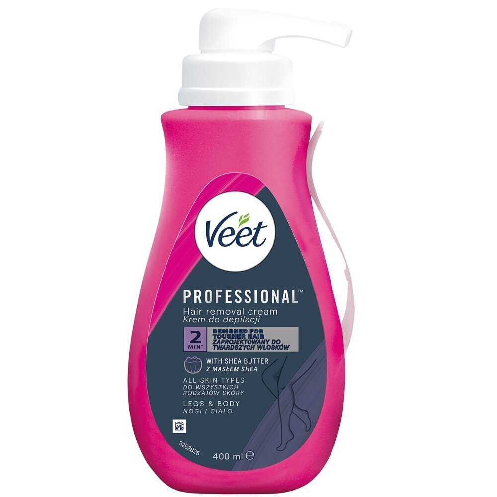 Epilācijas krēms Veet Professional, 400 ml cena un informācija | Depilācijas līdzekļi, vaksācijas piederumi | 220.lv