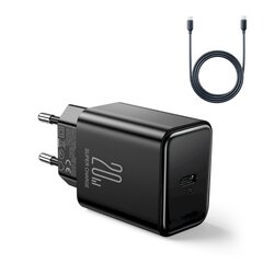 Сетевое зарядное устройство, Joyroom JR-TCF061, USB-C PD 20 Вт, кабель USB-C, белый цена и информация | Зарядные устройства для телефонов | 220.lv