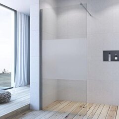 Dušas siena Aquabatos Walk-in SM10 90, chrome cena un informācija | Dušas durvis, dušas sienas | 220.lv