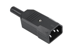 разъем ac 3pin для компьютерного кабеля цена и информация | Электрические выключатели, розетки | 220.lv