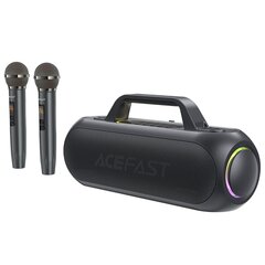 Беспроводная колонка для караоке Acefast K11, 200 Вт, с 2 микрофонами USB-C, черная цена и информация | Аудиоколонки | 220.lv