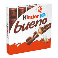 Вафельные батончики Kinder Bueno, 5x21,5 г цена и информация | Сладости | 220.lv