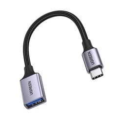 Кабель-переходник, Ugreen US3781, USB-C - USB-A 5 Гбит/с, 15 см, черный цена и информация | Адаптеры и USB разветвители | 220.lv