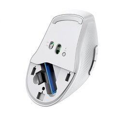 Эргономичная беспроводная компьютерная мышь, Ugreen MU1011, Bluetooth, 2,4 ГГц, белая цена и информация | Мыши | 220.lv