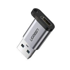 Штекер-переходник USB-C на USB 5 Гбит/с, Ugreen US2761, серый цена и информация | Адаптеры и USB разветвители | 220.lv