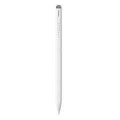 Перо для iPad с активным сменным наконечником, Baseus P80015806211-021, с кабелем USB-C, белое цена и информация | Аксессуары для планшетов, электронных книг | 220.lv