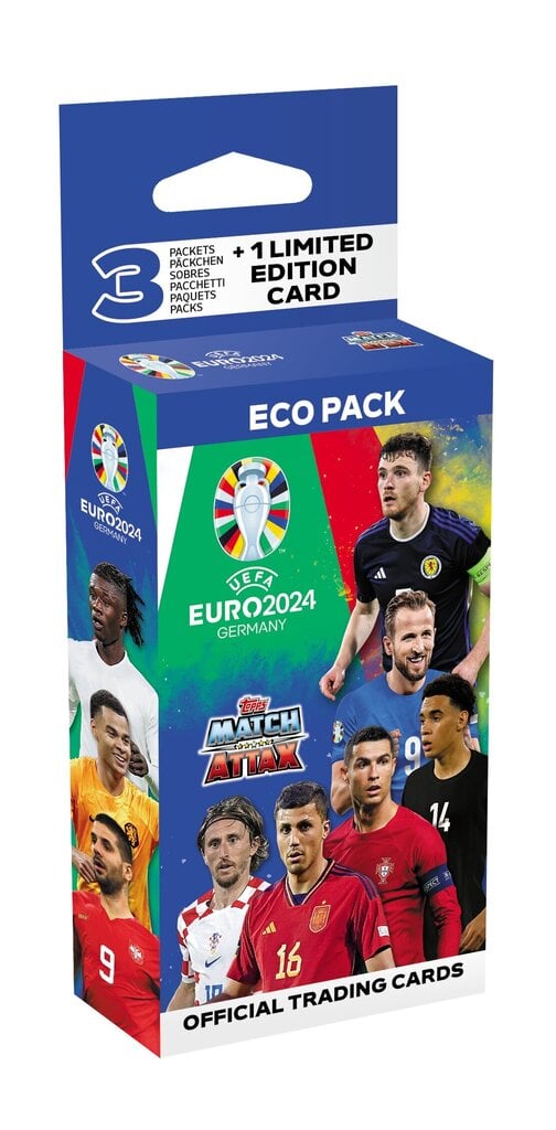 Kolekcionējamās kartiņas Eco Pack Topps Match Attax Euro Germany 2024 цена и информация | Kolekcionējamas kartiņas | 220.lv