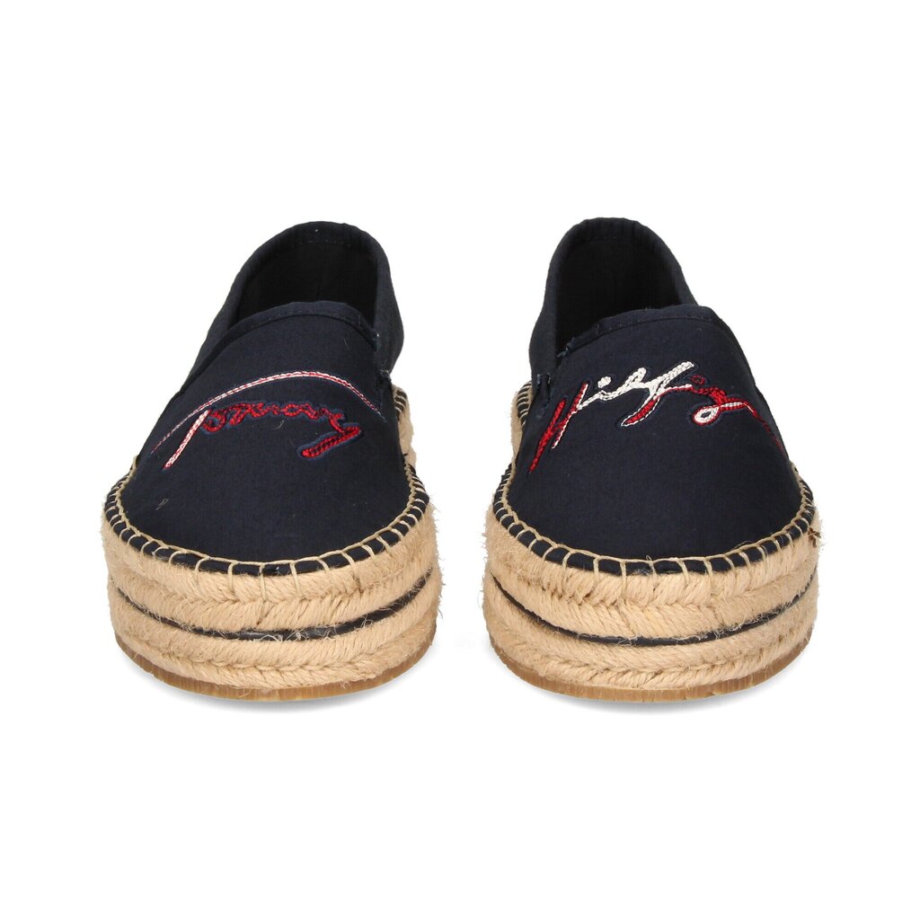 Tommy Hilfiger espadrilles sievietēm, tumši zilas, FW0FW06483 cena un informācija | Sieviešu kurpes | 220.lv