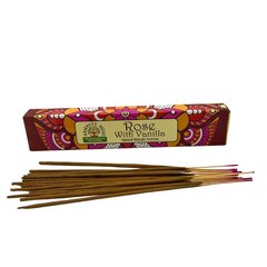 Mājas smarža ar nūjiņām Namaste India Rose Vanilla, 15 g cena un informācija | Mājas aromāti | 220.lv