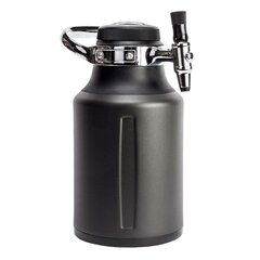 Spiediena tvertne, Bubbler GrowlerWerks uKeg™ 1.9L, melna цена и информация | Кухонные принадлежности | 220.lv