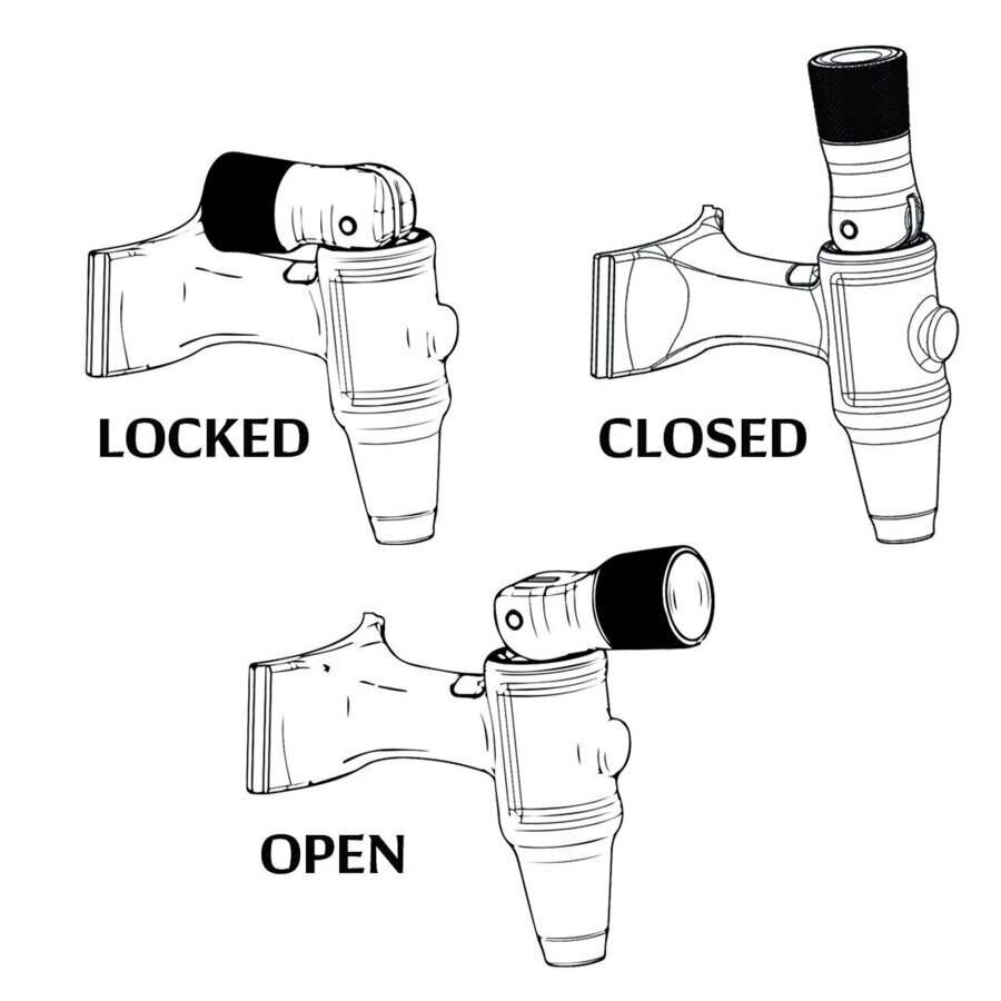 GrowlerWerks uKeg™ 1,9 l spiediena tvertne, burbulis, sarkans cena un informācija | Virtuves piederumi | 220.lv