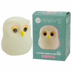 Ночник Mary's LED Owl цена и информация | Настольные лампы | 220.lv