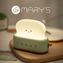 Nakts lapma MARY'S, LED, TOSTERIS, zaļš cena un informācija | Galda lampas | 220.lv