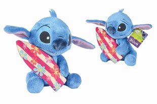 DISNEY мягкая игрушка STITCH с доской для сёрфинга, 35cm цена и информация | Мягкие игрушки | 220.lv