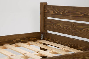 Gulta MSL Wooden Furniture, 80x200 cm, brūns cena un informācija | Gultas | 220.lv