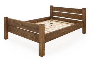 Gulta MSL Wooden Furniture, 140x200 cm, brūns cena un informācija | Gultas | 220.lv