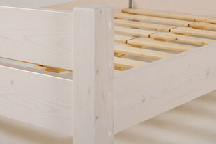 Gulta MSL Wooden Furniture, 80x200 cm, balts cena un informācija | Gultas | 220.lv