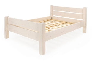 Gulta MSL Wooden Furniture, 90x200 cm, balts cena un informācija | Gultas | 220.lv