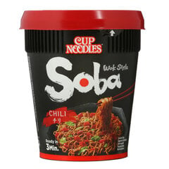 Ātri pagatavojamās nūdeles Nissin Soba Chili, 92 g cena un informācija | Makaroni | 220.lv