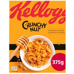 Brokastu pārslas Kelloggs Crunchy Nut, 375 g cena un informācija | Brokastu pārslas | 220.lv