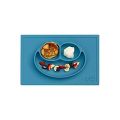 Silikona lipīga šķīvis Happy Mat Ezpz, zils cena un informācija | Bērnu trauki, piena uzglabāšanas trauciņi un piederumi | 220.lv