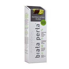 Balinošā zobu pasta Biala Perla Bamboo Carbon & Aloe black, 75ml cena un informācija | Zobu pastas, birstes | 220.lv