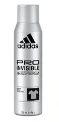 Pretsviedru līdzeklis vīriešiem Adidas Pro Invisible, 150 ml cena un informācija | Dezodoranti | 220.lv