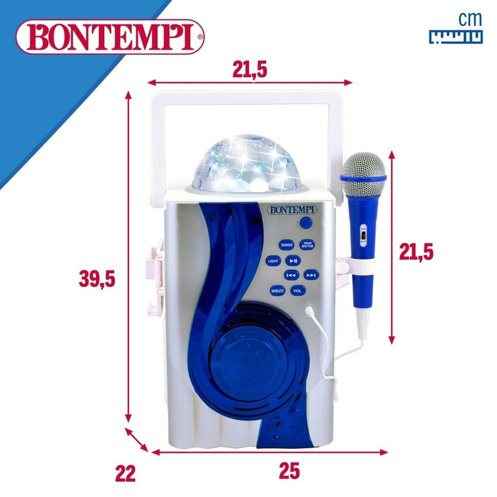 Karaoke mikrofons Bontempi cena un informācija | Attīstošās rotaļlietas | 220.lv