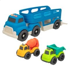 Kravas automašīna ar automašīnām Motor Town, 4 gab. cena un informācija | Rotaļlietas zēniem | 220.lv