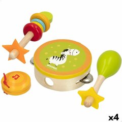Koka instrumentu komplekts bērniem Woomax, 4 gab. cena un informācija | Rotaļlietas zīdaiņiem | 220.lv