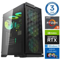 Intop Aqua Ryzen 5 7600X 16GB DDR5 500SSD M.2 NVME RTX3060 12GB WIN11Pro cena un informācija | Stacionārie datori | 220.lv