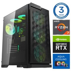 INTOP AQUA Ryzen 7 7700X 16GB DDR5 500SSD M.2 NVME RTX4060 8GB no-OS цена и информация | Стационарные компьютеры | 220.lv