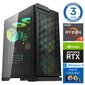 Intop Aqua Ryzen 7 7700X 64GB DDR5 2TB SSD M.2 NVME RTX4060Ti 8GB WIN11Pro cena un informācija | Stacionārie datori | 220.lv