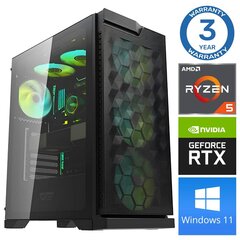 Intop Ryzen 5 5500 16GB 1TB SSD M.2 NVME+2TB RTX4060 8GB WIN11 cena un informācija | Stacionārie datori | 220.lv