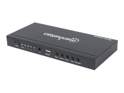 MH 1080p 4-Port HDMI Multiviewer Switch цена и информация | Adapteri un USB centrmezgli | 220.lv