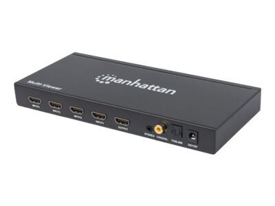 MH 1080p 4-Port HDMI Multiviewer Switch цена и информация | Adapteri un USB centrmezgli | 220.lv