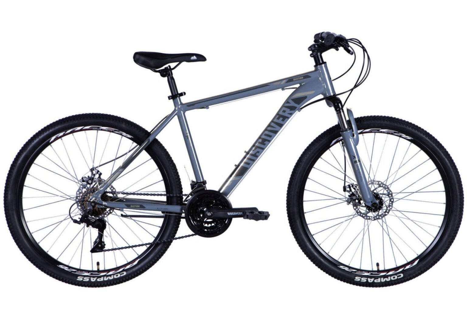 Velosipēds MTB Discovery Bastion Disc 26", 160-185 cm, pelēks цена и информация | Velosipēdi | 220.lv