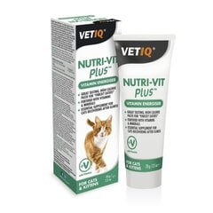 Витаминная паста Vetiq для кошек Nutri-Vit Plus, 70 г цена и информация | Витамины, пищевые добавки для кошек | 220.lv