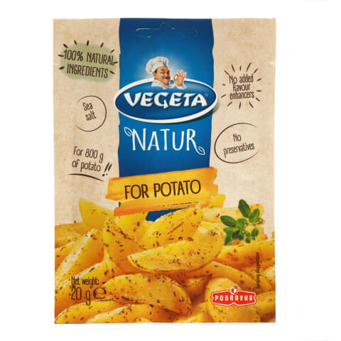 Garšvielas kartupeļiem Vegeta Natur, 20g цена и информация | Garšvielas, garšvielu komplekti | 220.lv