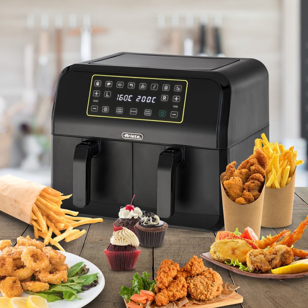 4623 Ariete Airy Fryer Dual cena un informācija | Taukvāres katli, aerogrili | 220.lv