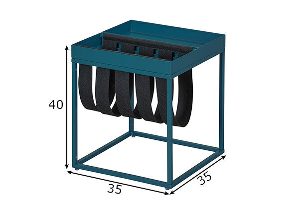 Kafijas galdiņš Interlink Club NY, zils cena un informācija | Žurnālgaldiņi | 220.lv