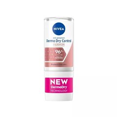 Roll-on dezodorants Nivea Derma Dry Control Maximum 96H, sievietēm, 50 ml cena un informācija | Dezodoranti | 220.lv
