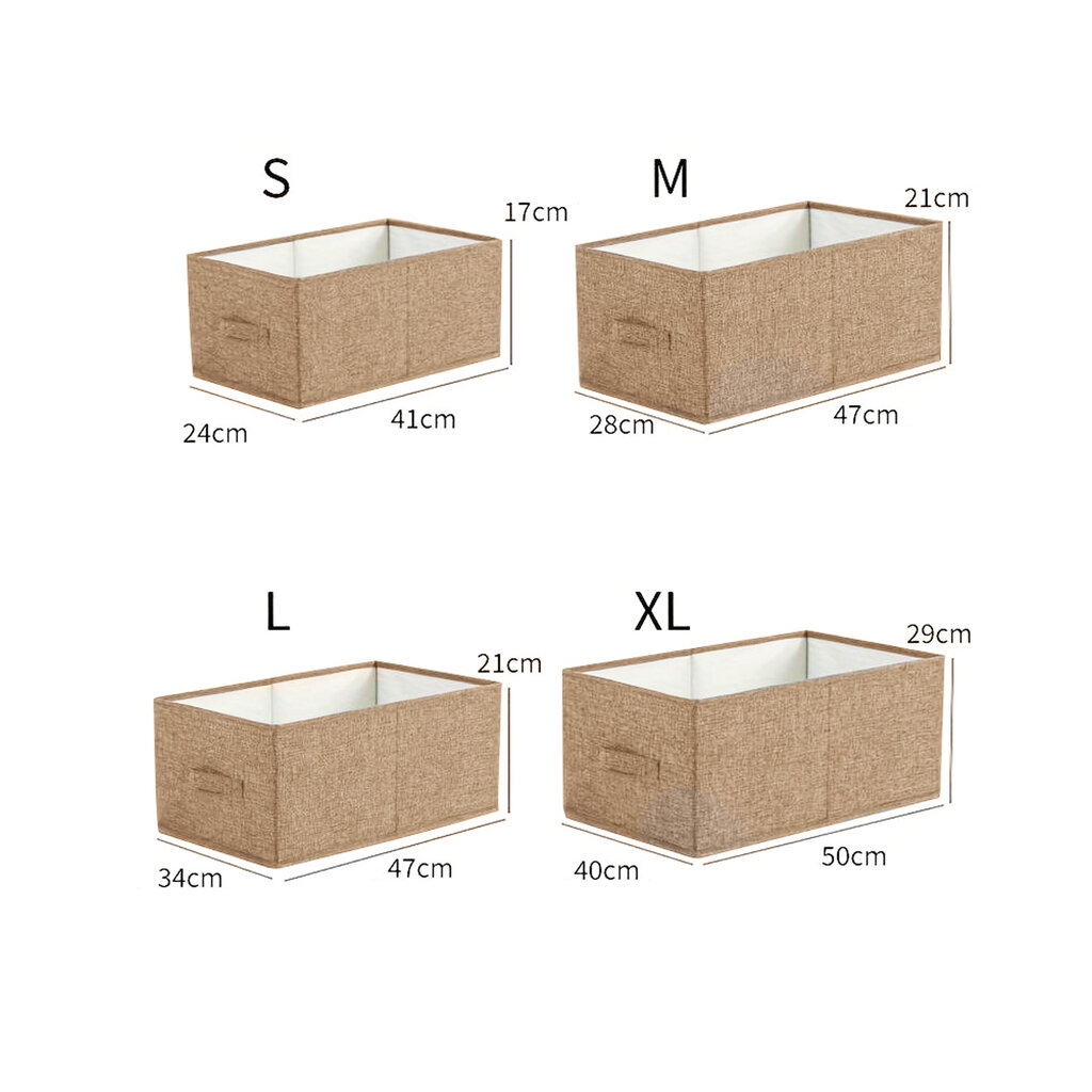 Uzglabāšanas kastes, apģērbu organizators Livman LSS-001, 4 gab. cena un informācija | Veļas grozi un mantu uzglabāšanas kastes | 220.lv
