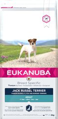 Eukanuba Breed Specific Jack Russell Terrier ar vistu, 2 kg cena un informācija | Sausā barība suņiem | 220.lv