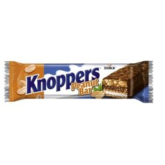 Šokolādes batoniņš Knoppers Peanutbar, 40 g cena un informācija | Saldumi | 220.lv