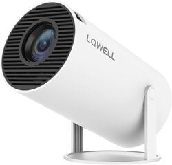 Mini projektors LQWELL, HY300-A-WT, 4K, balts cena un informācija | Projektori | 220.lv