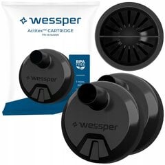 2x Wessper Actitex kārtridžs Aquaphor City filtrēšanas pudelītei - rezerves daļas cena un informācija | Ūdens attīrīšanas sistēmas un filtri | 220.lv